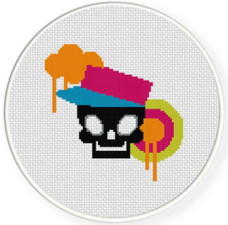 Urban Skull Cross Stitch Pattern