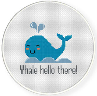 Whale Hello There Cross Stitch Pattern