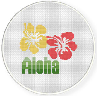 Aloha Cross Stitch Pattern