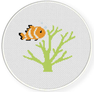 Charts Club Members Only: Clown Fish Cross Stitch Pattern