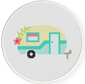 Cute Camper Cross Stitch Pattern