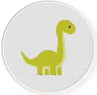 Cute Dino Cross Stitch Pattern