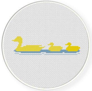 Duck Family Cross Stitch Pattern