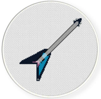 Charts Club Members Only: Guitar Cross Stitch Pattern