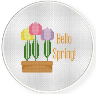 Charts Club Members Only: Hello Spring Cross Stitch Pattern