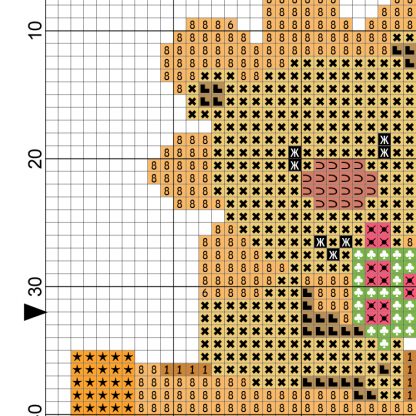 Lion Love Cross Stitch Pattern – Daily Cross Stitch