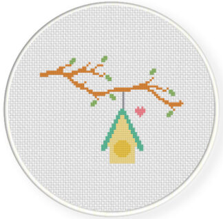 Charts Club Members Only: Lovely Bird House Cross Stitch Pattern