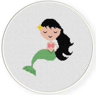 Lovely Mermaid Cross Stitch Pattern