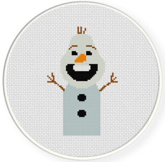 Charts Club Members Only: Olaf The Snowman Cross Stitch Pattern