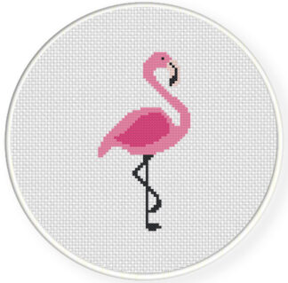 Pink Flamingo Cross Stitch Pattern