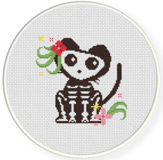 Skelly The Cat Cross Stitch Pattern
