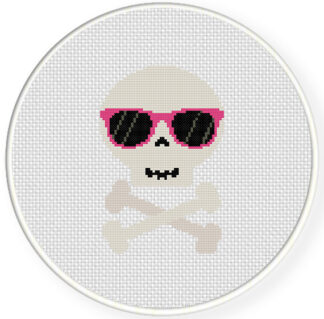 Skull Shades Cross Stitch Pattern
