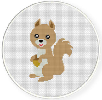 Charts Club Members Only: Squirell Cross Stitch Pattern