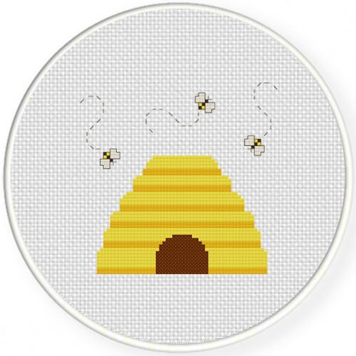 BeeHive Cross Stitch Pattern – Daily Cross Stitch