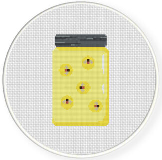 Firefly Jar Cross Stitch Pattern