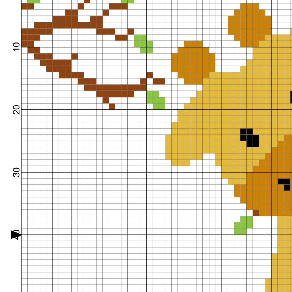 Giraffe Eating Cross Stitch Pattern – Daily Cross Stitch