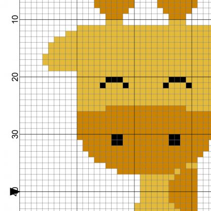 Giraffe Mom and Baby Cross Stitch Pattern – Daily Cross Stitch