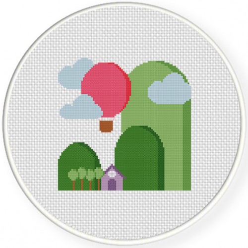 Hillside Cross Stitch Pattern – Daily Cross Stitch