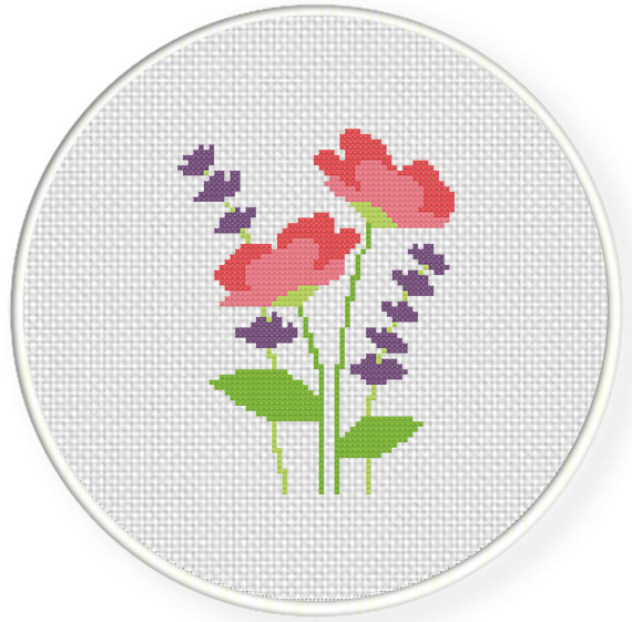 Still Life with Meadow Flowers and Roses Cross Stitch Kit, code