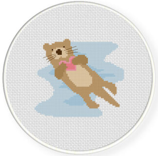 Otter Love Cross Stitch Pattern