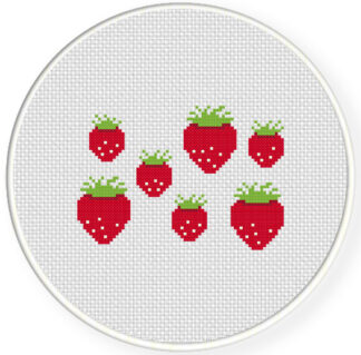 Charts Club Members Only: Strawberries Cross Stitch Pattern