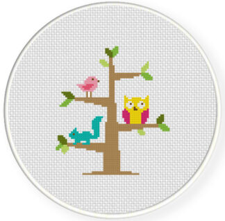 Tree Dwellers Cross Stitch Pattern