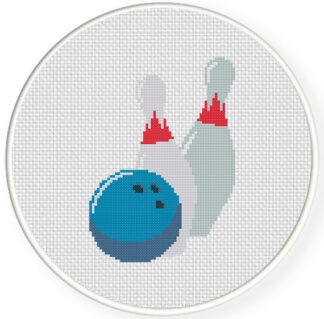 Charts Club Members Only: Ball and 2 Pins Cross Stitch Pattern