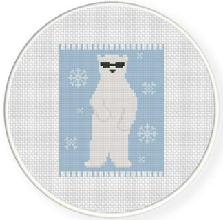 Charts Club Members Only: Cool Bear Cross Stitch Pattern