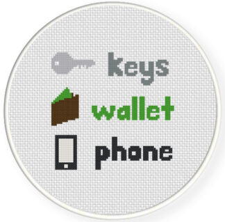 Don't Forget! Cross Stitch Pattern