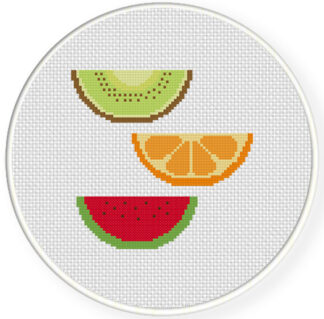 Charts Club Members Only: Fruit Slices Cross Stitch Pattern
