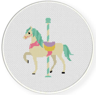 Charts Club Members Only: Carousel Horse Cross Stitch Pattern