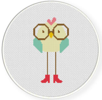 Tall Nerd Chic Cross Stitch Pattern