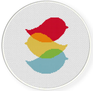 Three Birds Cross Stitch Pattern