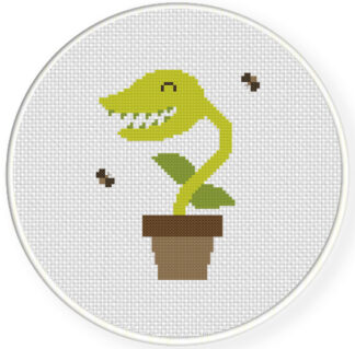 Venus Flytrap Cross Stitch Pattern