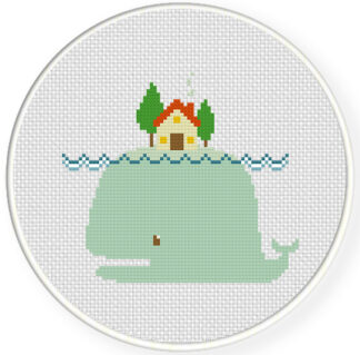 Whale Island Cross Stitch Pattern