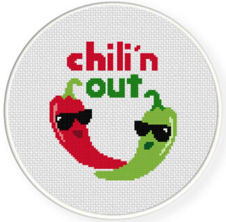 Charts Club Members Only: Chili'n Out Cross Stitch Pattern