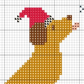 Dog in the Snow Cross Stitch Pattern – Daily Cross Stitch