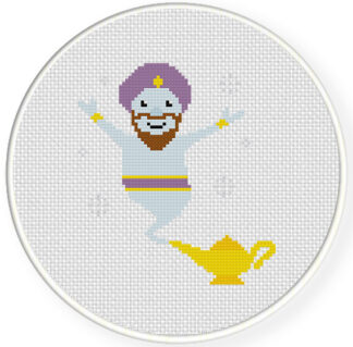 Charts Club Members Only: Genie and Lamp Cross Stitch Pattern