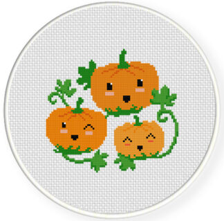 Charts Club Members Only: Happy Pumpkins Cross Stitch Pattern