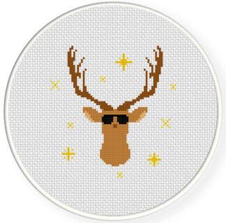 Hippie Buck Cross Stitch Pattern
