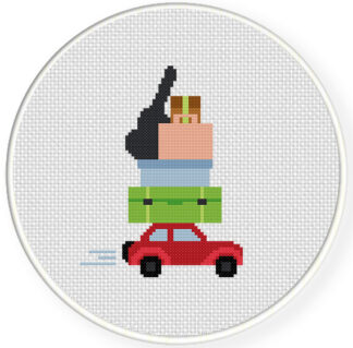Moving Out Cross Stitch Pattern
