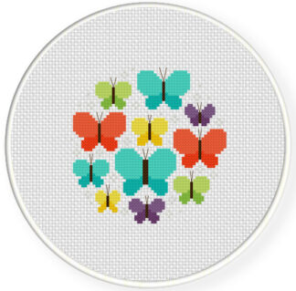 Pretty Butterflies Cross Stitch Pattern