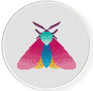 Pretty Moth Cross Stitch Pattern