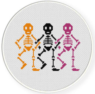 Skele-dancers Cross Stitch Pattern