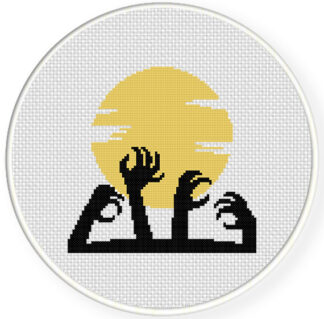 Spooky Hand Cross Stitch Pattern