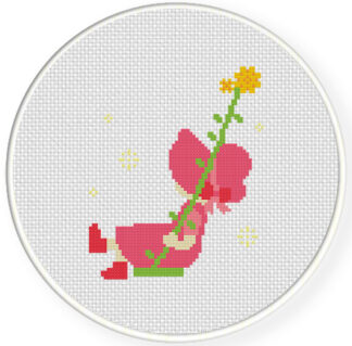 Charts Club Members Only: Sunbonnet Girl Swing Cross Stitch Pattern