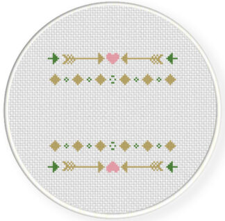 Arrow Decorative Design Cross Stitch