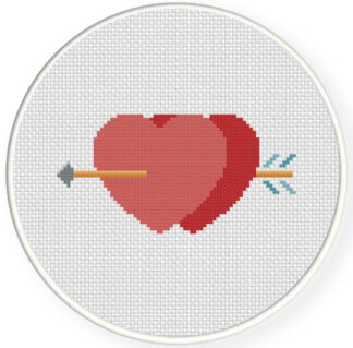 Charts Club Members Only: Arrow Hearts Cross Stitch Pattern
