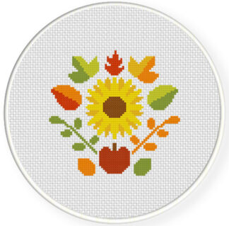 Autumn Deco Cross Stitch Pattern