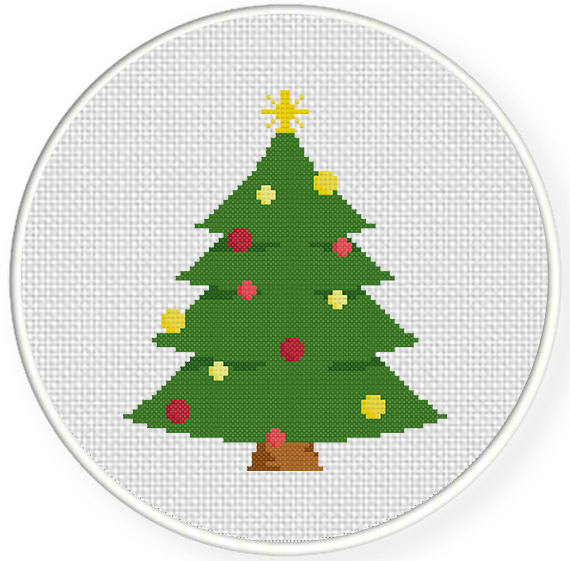 Printable Free Christmas Tree Cross Stitch Patterns - Printable ...